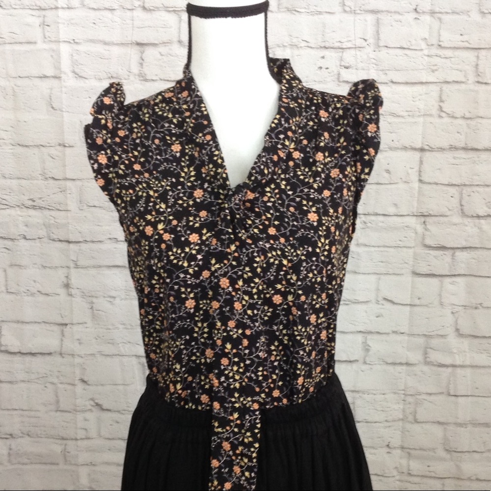 Sweet Rain Floral Tunic Sleeveless Top Size Small